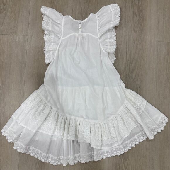 Paper Wings girls white dress, size 7 - Picture 4 of 6